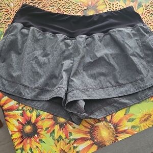 Champion Women's Black and Gray Athletic Shorts